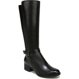Naturalizer - Kalona Riding Boot (Black Leather)